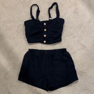 Tropik Beach set in black size XS